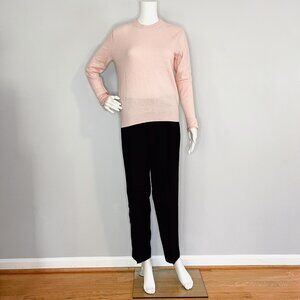 SVILU Pink Cashmere Crewneck Sweater